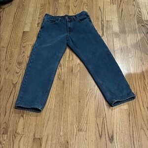 Men's Classic Straight Jeans in Dark Blue